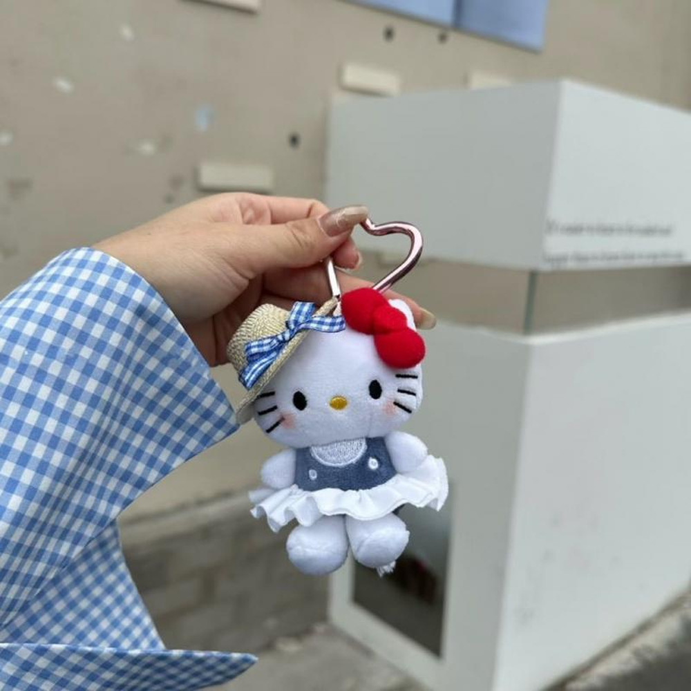 Hello Kitty Sanrio Kawaii Peripheral Pendant Doll Keychain Cute Fashion Sunglasses Backpack Accesso 1