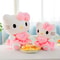 Heart Hugging Pink Kitty Cat Cartoon, Sanrio Hello Kitty Plus Doll Toy, Animal Plush Pacify Toys for Baby Decoration Bed