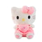 Heart Hugging Pink Kitty Cat Cartoon, Sanrio Hello Kitty Plus Doll Toy, Animal Plush Pacify Toys for Baby Decoration Bed
