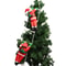 Doll Christmas Tree Hanging Decoration, Christmas Santa Claus Climbing Ladder, Indoor Door Wall Christmas Pendant
