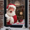 Removable PVC Static Cling Decoration Santa Claus Window Sticker Baby Room Glass Decoration Nursery 1
