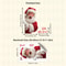 Removable PVC Static Cling Decoration Santa Claus Window Sticker Baby Room Glass Decoration Nursery 5