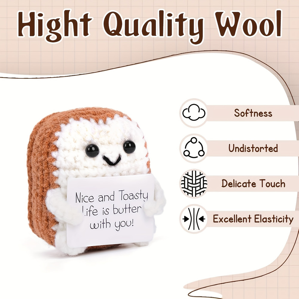 Creative Mini Handmade Ornaments, Crocheted Plush Decorative Ornaments, Valentine's Day, Christmas Decorations