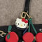 Pendant Accessories Kawaii Charm Vintage Leather Hello Kitty Keychain Decoration Birthday Gift Japa 4