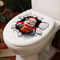 Toilet Stickers Self Adhesive Festive Santa Cracked Wall Christmas Bathroom Decoration Toilet Decal 1