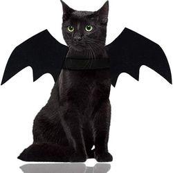 wholesale cute cat cosplay costume black bat wings safety belt role playing pet cat dog halloween party decoration supplies