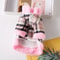 Essential Fur Collar Cotton Pet Outfits Frenchie Gear, Stylish Winter Pet Jacket Clothes Grid, Durable Warm Small Dogs