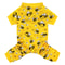 Cozy Winter PJs with Feet, Perfect for Small Dogs, Soft Stretchy Onesie for Chihuahua Yorkie, Funny Bee Dog Pajamas