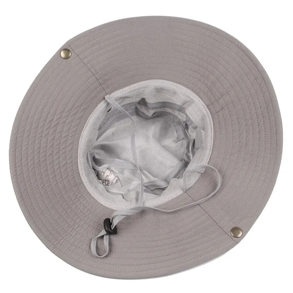 Safari Hunting Hiking Hat Mesh UV Protection Wide Brim Panama Essential Summer Men Bucket Hat Outdo 6