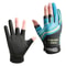Summer Fishing Road Sub Sunscreen and Anti Slip Ice Silk Breathable Thin Three Finger Gloves, High Quality Fishing