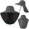 Outdoor Hat with Flap, Wide Brim Baseball Hats for Women and Men, Sun Defender Cooling Neck Guard Safari Cap for Hiking