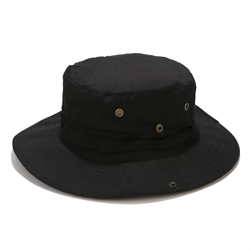 Foldable Adjustable Chin Strap Wide Brim Boonie Hat, Unisex Sun Hat for Outdoor Fishing, Superior Hiking Hunting