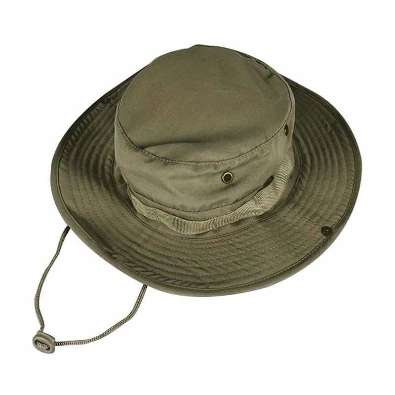 Foldable Adjustable Chin Strap Wide Brim Boonie Hat, Unisex Sun Hat for Outdoor Fishing, Superior Hiking Hunting