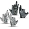Fishing Gloves For Men Summer Three Finger Cut Gloves Anti Slip Ice Silk Breathable Thin UV Sunscre 0