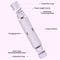 Portable wet and dry body hair remover, two in one women's electric shaver for smooth, precise results on face, legs