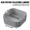 Silicone Air Fryer Liners, Reusable Non-Stick Basket for Ninja Air Fryer