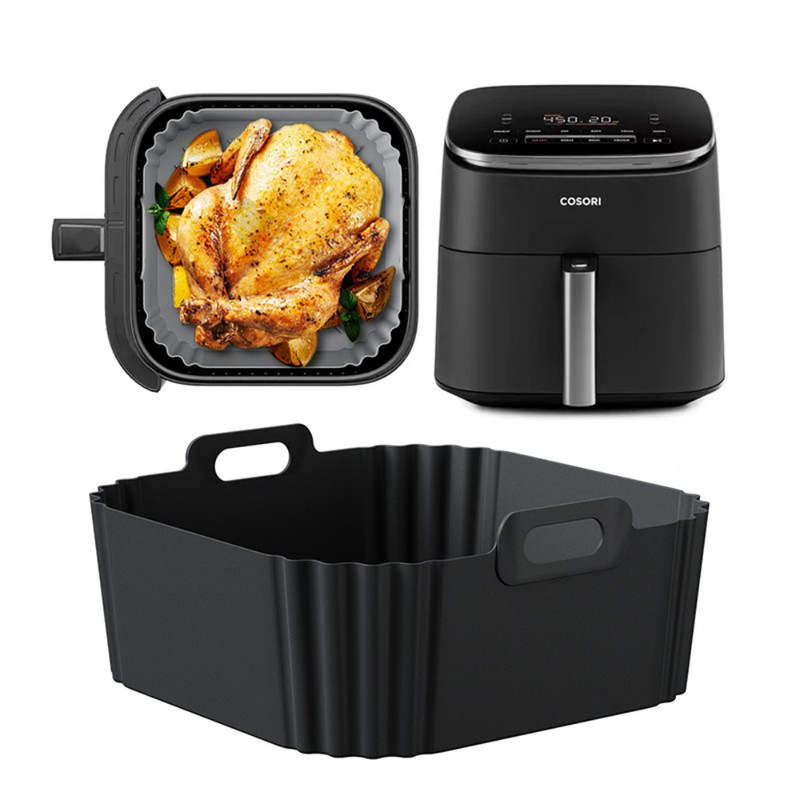 Silicone Air Fryer Liners, Reusable Non-Stick Basket for Ninja Air Fryer