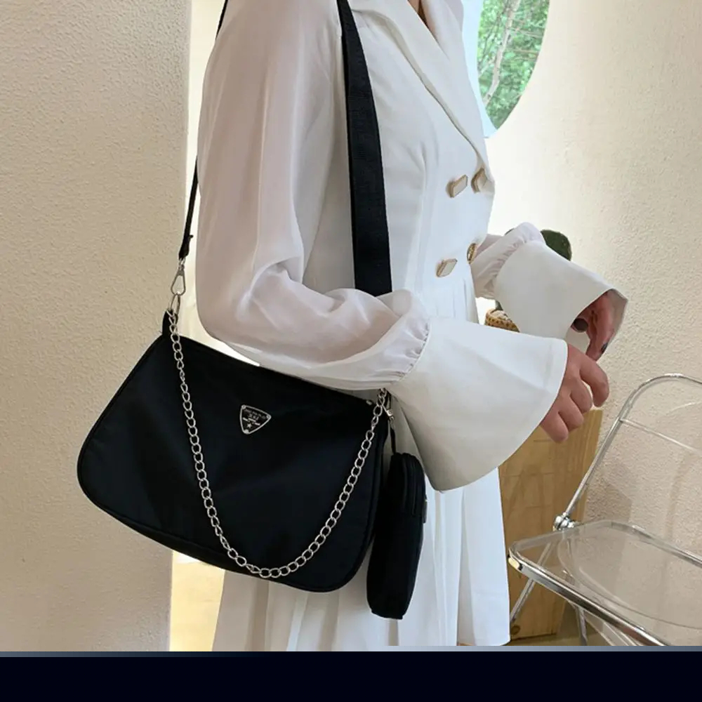 Fashionable Nylon Crossbody Bag For Women Casual Cross Body Bag Portable Underarm Bag For Students 0