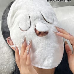 irrigation face towel for wet compress and skin-friendly heating cold compress face towel