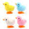 Interactive Clockwork Plush Chicken Pet Cat Toy, Jumping Walking Hopping Wind Up Chick for Kittens
