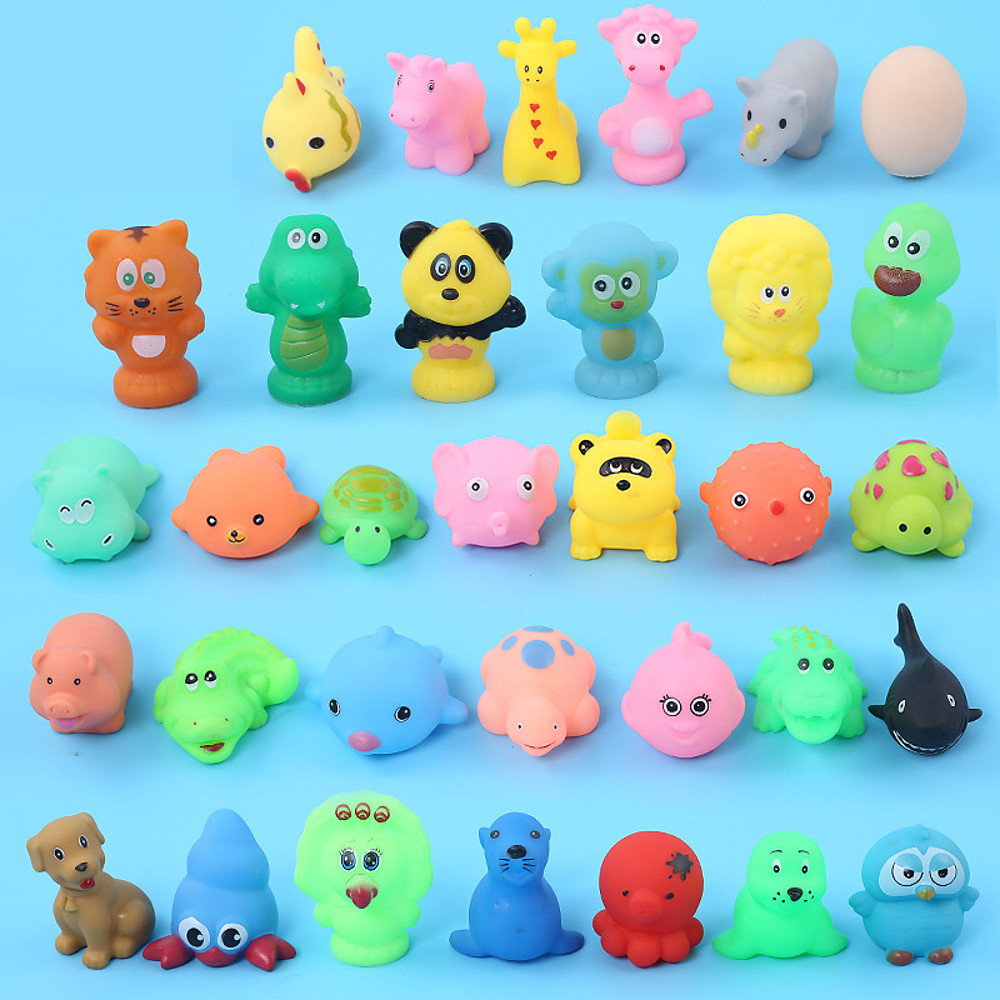Set Baby Cute Animals Bath Toy Swimming Water Toys for Kids Wash Play