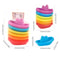 Boat Shaped Stacked Cup Montessori Children Toys, Baby Bath Toys Colorful Stacking Cups Folding Tower Toys Gift
