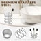 Bathroom Accessories Stainless Steel Toothbrush Holder, Home Decoration Tool Toothpaste Makeup Brush Storage Rack Brush