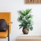 Self Adhesive Green Plant Potted Plant Simulation Flower Pot Wall Sticker for Bedroom and Living Room Decoration