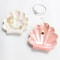 Ceramic Shell Trinket Dish, Jewelry Holder Tray, Cute Vanity Decoration for Bathroom