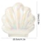 Ceramic Shell Trinket Dish, Jewelry Holder Tray, Cute Vanity Decoration for Bathroom
