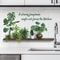 SelfAdhesive Removable Wall Art Plant Potted Kitchen Slogan Stickers Home Decoration Accessories 0