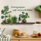 SelfAdhesive Removable Wall Art Plant Potted Kitchen Slogan Stickers Home Decoration Accessories 2