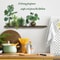 SelfAdhesive Removable Wall Art Plant Potted Kitchen Slogan Stickers Home Decoration Accessories 3