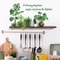 SelfAdhesive Removable Wall Art Plant Potted Kitchen Slogan Stickers Home Decoration Accessories 4