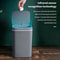 Electric Touchless Smart Bin, Automatic Sensor Trash Can, Waterproof Garbage Bucket with Lid for Home