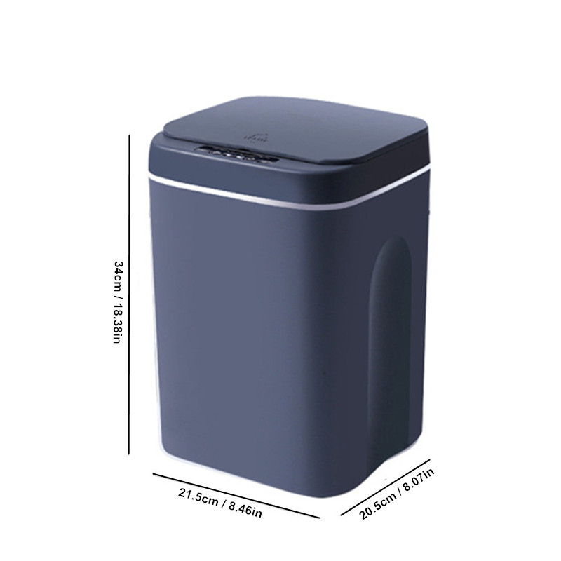 Electric Touchless Smart Bin, Automatic Sensor Trash Can, Waterproof Garbage Bucket with Lid for Home