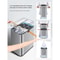 Smart Trash Can Stainless Steel Waste Bin for Kitchen, High Garbage Bin Wastebasket