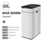 Smart Trash Can Stainless Steel Waste Bin for Kitchen, High Garbage Bin Wastebasket