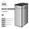 Smart Trash Can Stainless Steel Waste Bin for Kitchen, High Garbage Bin Wastebasket
