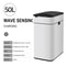 Smart Trash Can Stainless Steel Waste Bin for Kitchen, High Garbage Bin Wastebasket