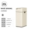 Smart Trash Can Stainless Steel Waste Bin for Kitchen, High Garbage Bin Wastebasket