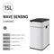 Smart Trash Can Stainless Steel Waste Bin for Kitchen, High Garbage Bin Wastebasket