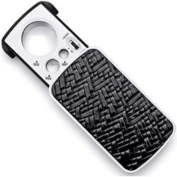 jeweler's magnifying glass foldable loupe with led light for jewelry, watches, coins