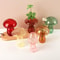 Hydroponic Flower Plant Decoration, Mini Mushroom Glass Vase, Creative Table Vase