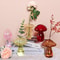 Hydroponic Flower Plant Decoration, Mini Mushroom Glass Vase, Creative Table Vase