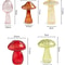 Hydroponic Flower Plant Decoration, Mini Mushroom Glass Vase, Creative Table Vase