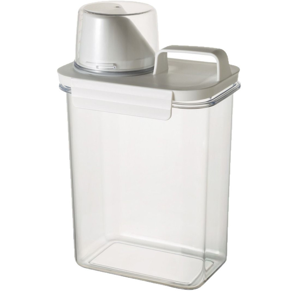 Clear Washing Powder Box, Airtight Laundry Detergent Dispenser, Liquid Container with Lids for Storage