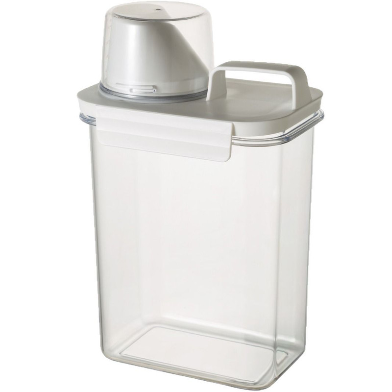 Clear Washing Powder Box, Airtight Laundry Detergent Dispenser, Liquid Container with Lids for Storage