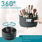 360 ° rotating 5 slot makeup brushes holder organizer multi-functional desk storage cosmetics storage for vanity desktop bathroo