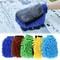 Waterproof Mitt Soft Mesh Back, Microfiber Car Wash Gloves Chenille, Wax Detailing Brush Double Faced Glove Mitt Car